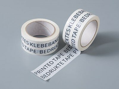 PVC tape - 50mm x 66mtr - bedrukt met eigen logo