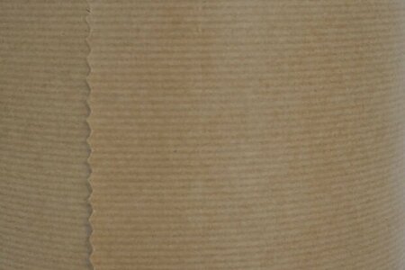 Natronkraft gestreept bruin inpakpapier, rol van 50 cm breed